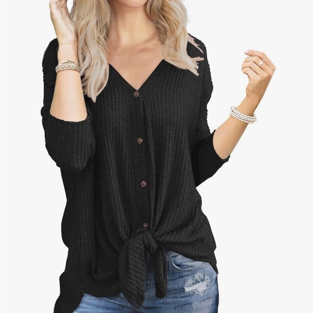 Black Knit Top